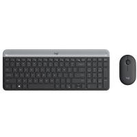 ราคา เมาส์และคีย์บอร์ดไร้สาย Logitech Wireless Mouse + Keyboard MK470 Slim Graphite (TH/EN) (097855152183)