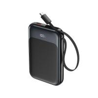 ราคา พาวเวอร์แบงค์ ALPHA 10,000 mAh Built-in Cable ALP10-21WPD Pro Black (8859531908727)