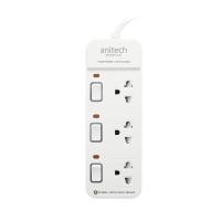ราคา ปลั๊กไฟ Anitech Plug 3 Way 3 Switch 3M. (H2133) (8859221723944)