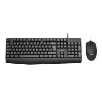 ราคา เมาส์และคีย์บอร์ด Philips Wired Keyboard + Mouse Combo SPT6237 Black (TH/EN) (8721038202588)