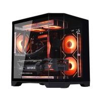ราคา เคสคอมพิวเตอร์ WJCOOLMAN Dreamer Mini Panorama M-ATX Tempered Glass Gaming Case Black (689176513929)