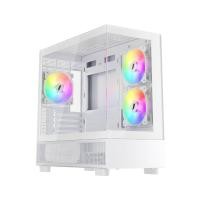 ราคา เคสคอมพิวเตอร์ 1STPLAYER Miki Mi5 K Tempered Glass MATX Gaming Case with F7 ARGB Cooling Fan x3 White (6977916591356)
