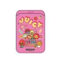 ราคา กระเป๋าแม่เหล็ก QPLUS x KAKAO Friends Magnetic Card Wallet Juicy Pink (8858880000724)