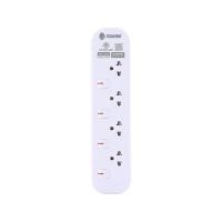 ราคา รางปลั๊กไฟ Toshino Plug 4 Way 4 Switch 5M. (JT4-5M) White (6904531005517)