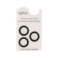 ราคา ฟิล์มกันเลนส์ QPLUS Camera Ring Lens iPhone 17 Pro/17 Pro Max Black (8858879864511)