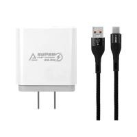ราคา อะแดปเตอร์พร้อมสายชาร์จ ASAKI Wall USB Charger 1 USB-A (22.5W) White + USB-A to USB-C Cable 1m Black (8854949033269)