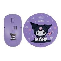 ราคา Anitech x Sanrio เมาส์ไร้สาย+แผ่นรองเมาส์ KU-WMP01-PU Purple (8859221726440)