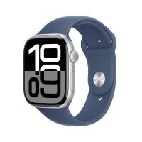 ราคา Apple Watch Series 10 GPS 46mm Silver Aluminium Case with Denim Sport Band - S/M (195949568091)