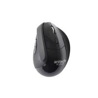 ราคา เมาส์ไร้สาย Anitech Wireless Vertical Mouse W225 Black (8859221716861)