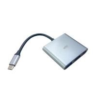 ราคา WHY Port Hub 3-in-1 USB Type-C HDMI/USB-A/USB-C HB-1056 Gray (8859703454663)