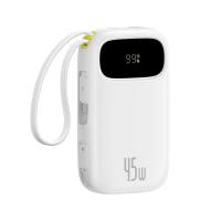 ราคา พาวเวอร์แบงค์ Baseus 10000 mAh EnerFill FC31 Display with 2 Built-in USB-C 45W Moon White (CCC) (6932172691073)