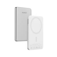 ราคา พาวเวอร์แบงค์ AUKEY 5000mAh Mag Qi2 M PD20W PB-MS07A Silver White (CCC) (689323791873)
