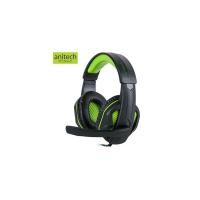 ราคา Anitech Gaming Headphone With Mic AK75 - Black/Green