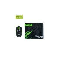 ราคา Anitech Gaming Mouse Max 4800 dpi ZX920 - Black