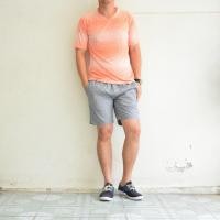 ราคา เสื้อยืด เสื้อกีฬา Micro - สีส้ม