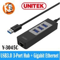 ราคา Y-3045C USB3.0 HUB 3Port + Gigabit Ethernet Converter USB HUB 3.0 + 1 Port LAN Gigabit (283)