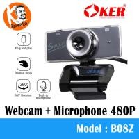 ราคา กล้อง Webcam OKER B08Z กล้องเว็บแคม 480P พร้อมไมค์โครโฟนในตัว กล้องระดับพื้นฐานสำหรับเรียนออนไลน์ คมชัด ปรับแสงอโต้ (319)
