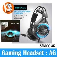 ราคา SENICC AG Gaming Headset ชุดหูฟังสำหรับคอเกมส์ แบบ 3.5mm เสียงคุณภาพ (423)