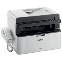 ราคา Brother MFC-1815 Mono Laser Multifunction Printer With phone set - print, copy, scan, fax, PC fax (721)
