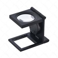 ราคา แว่นขยายจิ๋วแบบตั้งโต๊ะ 10X พับได้ พร้อมไฟ LED (1284)