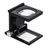 ราคา แว่นขยายจิ๋วแบบตั้งโต๊ะ 10X พับได้ พร้อมไฟ LED (x1ชิ้น) (1285)