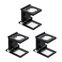 ราคา แว่นขยายจิ๋วแบบตั้งโต๊ะ 10X พับได้ พร้อมไฟ LED (x3ชิ้น) (1286)