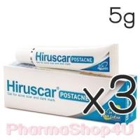ราคา (ซื้อ3 ราคาพิเศษ) Hiruscar POSTACNE 5g 3in1 scar clear formula เจลใสดูแลรอยแผลต่างๆที่เกิดจากสิว ได้ทันใจ สูตรไม่มีแอลกอฮอล์ (370)