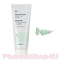 ราคา The Face Shop Air Cotton Makeup Base 40mL (No.1 สีเขียว) เบสเขียว แพคเกจใหม่ น่ารักมากช่วยปรับสีผิวให้ผ่องเด้ง ให้สัมผัสที่บางเบาไม่หนักผิว พร้อมปกปิดจุด ด่างดำ (452)