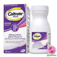 ราคา Caltrate Plus 60เม็ด แคลเทรต พลัส แคลเซียม 600mg ผสมวิตามินดีและเกลือแร่ เสริมสร้างกระดูกให้แข็งแรง ป้องกันโรคกระดูกพรุน (3056)