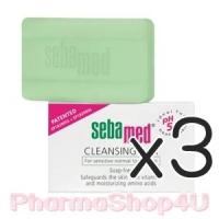 ราคา (ซื้อ3 ราคาพิเศษ) Sebamed Cleansing Bar 100g สบู่ก้อน ไม่ผสมสารสบู่ pH5.5 ผิวแพ้ง่าย-ผิวแห้ง-ผิวมันใช้ได้ทุกคน (3149)
