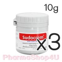 ราคา (ซื้อ3 ราคาพิเศษ) SUDOCREM 10g ซูโดครีม ครีมเอนกประสงค์ ทาผื่นแพ้ ผื่นผ้าอ้อมและผื่นต่างๆ แผลน้ำร้อนลวก สิว คัน แมลงกัดได้ทั้งนั้น (3509)