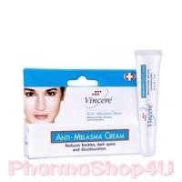 ราคา Vin 21 (Vincere) วินเชเล่ Anti-Melasma Cream 15 ml. แอนตี้ เมลาสม่า ครีม 15 มล. ครีมทาฝ้า สูตรจากสวิตเซอร์แลนด์ ลดฝ้ากระ อย่างมีประสิทธิภาพสูงสุดเพื่อการลดฝ้า กระ ที่ต้นเหตุอย่างแท้จริง (3761)