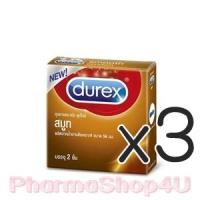 ราคา (ซื้อ3 ราคาพิเศษ) Durex Smooth ถุงยางอนามัย 56มม. 2 ชิ้น ผิวเรียบ ผนังไม่ขนาน ปลายกระเปาะ โปร่งแสง ผลิตจากโพลีไอโซพรีน (5793)