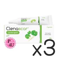 ราคา (ซื้อ3 ราคาพิเศษ) Clenascar Acne Spot Gel 7G คลีนาสการ์ แอคเน่ สปอต เจล เจลใสแต้มสิวอักเสบ และอุดตัน (9803)