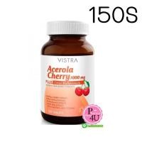 ราคา Vistra Acerola Cherry 1000mg 150เม็ด วิสทร้า อะเซโรลา เชอร์รี่ 1000มก วิตามินซีธรรมชาติ ปรับผิวขาวใส มี อย. ถูกต้อง (2653)