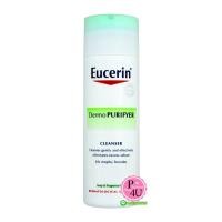 ราคา (ราคาเต็ม 900.-) Eucerin DermoPurifyer Cleanser 200mL ยูเซอริน เดอร์โมเพียวริฟายเออร์ เจลล้างหน้าสูตรลดความมัน รูขุมขนกว้าง และมีแนวโน้มเป็นสิวง่าย (3126)