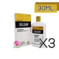 ราคา (ซื้อ3 ราคาพิเศษ) Selsun 30mL เซลซั่น แชมพูกำจัดรังแค และอาการกลาก เกลื้อนที่ผิวหนัง (6987)