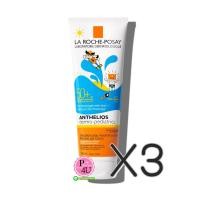 ราคา (ซื้อ3 ราคาพิเศษ) LA ROCHE-POSAY ANTHELIOS DERMO-PEDIATRICS WET SKIN GEL LOTION SPF50+ PA++++ 250mL ผลิตภัณฑ์กันแดดสำหรับผิวเด็กที่บอบบาง สูตรกันน้ำ (7021)