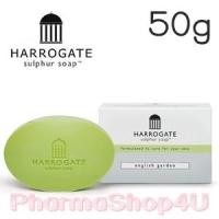 ราคา (English Garden) HARROGATE Sulphur Soap 50g ฮาโรเกต สบู่ซัลเฟอร์ สบู่น้ำแร่ ใช้ได้ทั้งหน้าและตัว ปัญหาสิว ผิวมัน ผื่นคัน ผื่นแพ้ ผิวอักเสบ เอาอยู่ (2373)