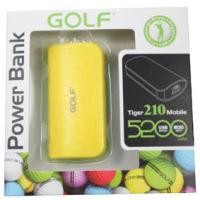 ราคา Power Bank Golf 5200 mAh Tiger 210 ลดเหลือ 165 บาท ปกติ 490 บาท Golf Power Bank แบตสำรอง 5200 mAh Tiger 210 เหลือง (1632)