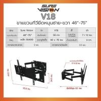 ราคา SUREVISION ขาแขวนติดผนัง LED TV ขนาด 46-75 นิ้ว รุ่น V18 (V18) (5119700)