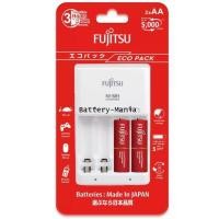 ราคา Fujitsu Basic Charger 3HR FCT345 เครื่องชาร์จ 3 ชม. พร้อมถ่านชาร์จ AA 1000mAh 2 ก้อน (001056)