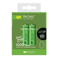 ราคา ถ่านชาร์จ GP recyko AA 1000 mAh แพ็ค 2 ก้อน คลายประจุช้า ประหยัดสุด ๆ (000921)