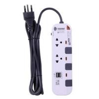 Toshino รางปลั๊ก 2 ช่อง 2 USB ยาว 3 เมตร รุ่น P2375USB-3M