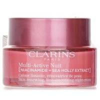 ราคา Clarins Multi-Active Nuit (Niacinamide + Sea Holly Extract) Skin Renewing Line-Smoothing Night Cream Dry Skin (339560)