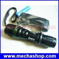 ราคา ไฟฉายซูม LED ความสว่างสูง 3W CREE Q5 Adjustable Focus LED Flashlight LED Torchพร้อมถ่านชาร์ท+ ที่ชาร์ทแบต (FLZ002)