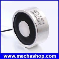 ราคา อิเล็กโตแมกเนท แม่เหล็กไฟฟ้า P100/40 DC 12V Electromagnet Lifting 200KG Solenoid Sucker Holding Electric Magnet (ETL027)