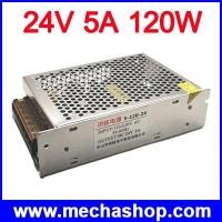 ราคา สวิทชิ่ง เพาเวอร์ซัพพาย แหล่งจ่ายไฟ Power Supply 24V 5A 120W Normal Single output S-120-24 รับประกัน 1 ปี (SWC068)