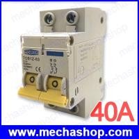 ราคา เบรกเกอร์ไฟฟ้ากระแสตรง 2P DC 600V 40A Circuit breaker MCB C curve direct-current fuse for PV (DCB023)