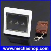 ราคา สวิทซ์รีโมท 3 ช่อง สวิทซ์แบบสัมผัส RF Wireless Remote Control LCD Touch Wall Switch (WRC023)